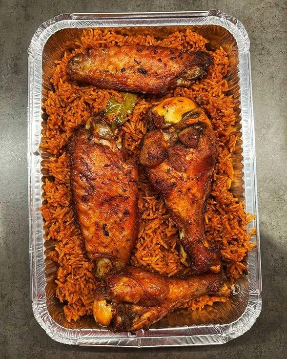 Jollof Mixed Beef and Chicken